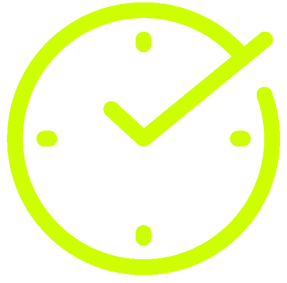 Icone Respect des horaires de rdv ponctualité