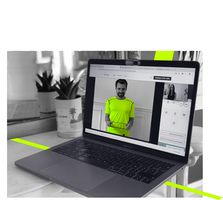 Téléconsultation de kiné du sport et de rééducation avec un coach CAREA Paris Consultation