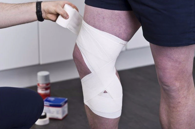 strapping genou kiné